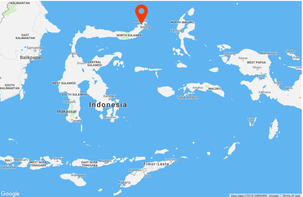 Map Destination Manado 